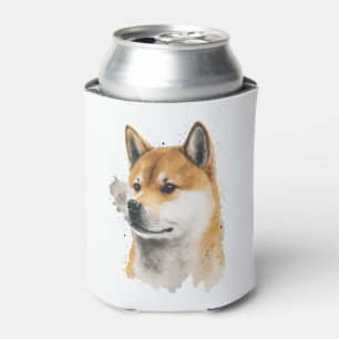 Glücklicher Akita Hund  Dosenkühler