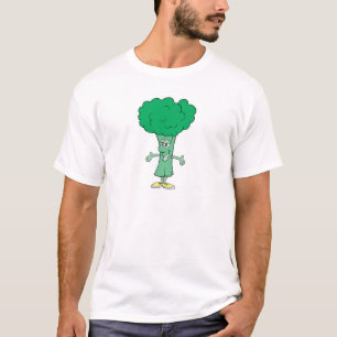 glücklicher alberner Brokkoli-Cartoon T-Shirt