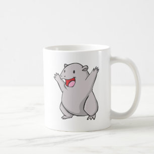 Glücklicher allgemeiner Wombat Cartoon Kaffeetasse