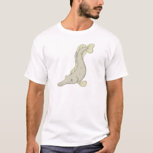 Glücklicher Alligatorkaimanfisch-Fisch-Cartoon T-Shirt