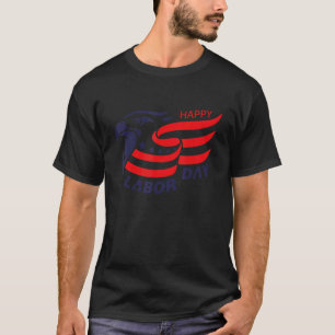 Glücklicher Arbeitstag 2022 Eagle US Flag America  T-Shirt