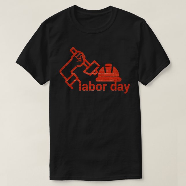 Glücklicher Arbeitstag T-Shirt (Design vorne)
