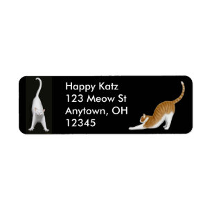 Glücklicher ausdehnender Katzen-Aufkleber