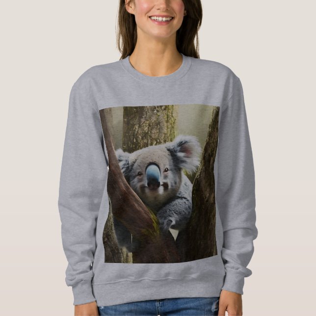Glücklicher australischer Koala-Bär in Tree, Sweat Sweatshirt (Vorderseite)