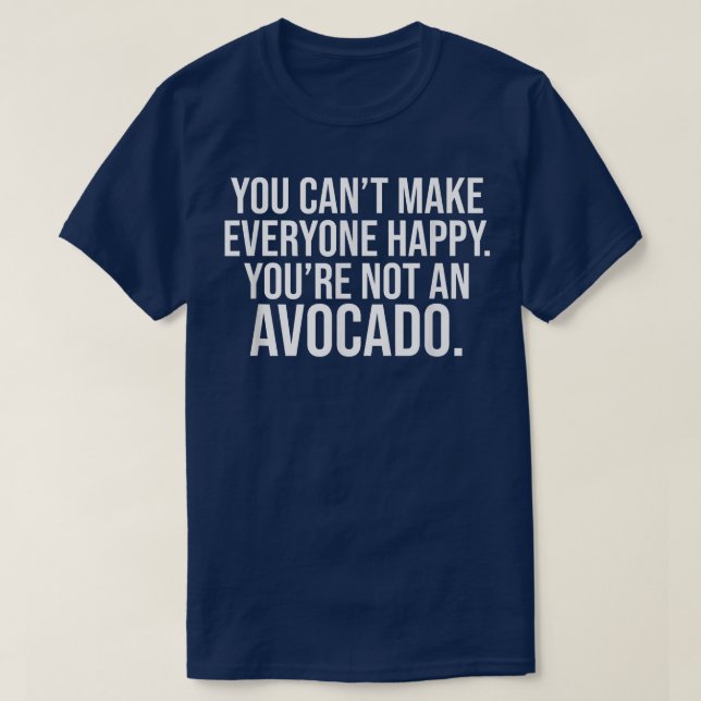 glücklicher Avocado T-Shirt (Design vorne)