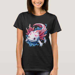 Glücklicher Axolotl-Aquarien-Tierliebhaber T-Shirt