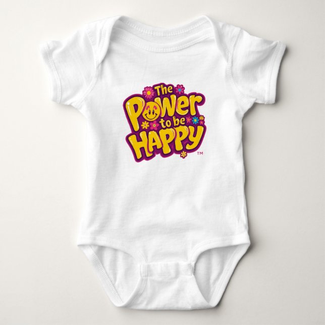 GLÜCKLICHER BABY-BODY BABY STRAMPLER (Vorderseite)