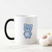 Glücklicher Bär Minimal Kawaii Stil