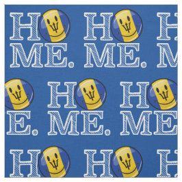 Glücklicher Barbados-FlaggeHousewarming Stoff