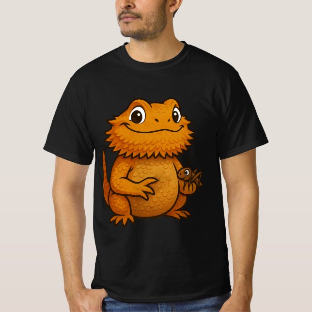 Glücklicher Bartagame T-Shirt (Vorderseite)