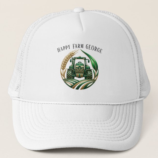 Glücklicher Bauer George Trucker Hut Truckerkappe (Vorderseite)