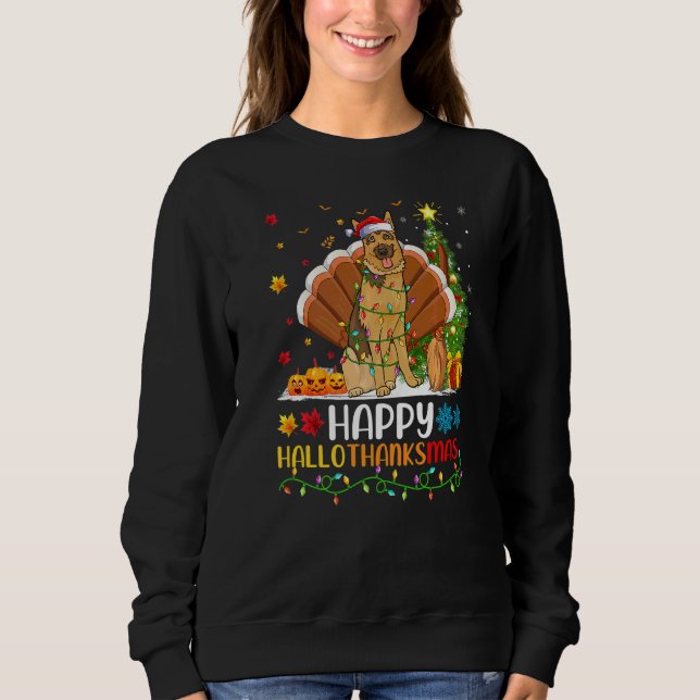Glücklicher Belgischer Malinois Hund Hellothanksma Sweatshirt (Vorderseite)