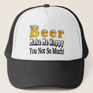 Glücklicher Bierhut Truckerkappe