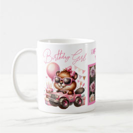 GLÜCKLICHER BIRTHDAY MÄDCHEN PINK BIAVER PERSONALI KAFFEETASSE