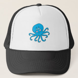 glücklicher blauer Oktopus Truckerkappe