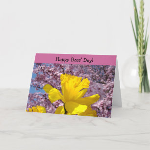 Glücklicher Boss' Day! Karten Bosses Danke, Daffod