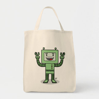 Glücklicher Bot - Lebensmittelgeschäft-Tasche Tragetasche