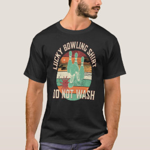 Glücklicher Bowling nicht Bowling Vintag waschen T-Shirt