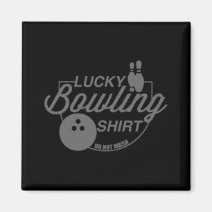Glücklicher Bowling wascht kein Fun Zitat für Bowl Magnet