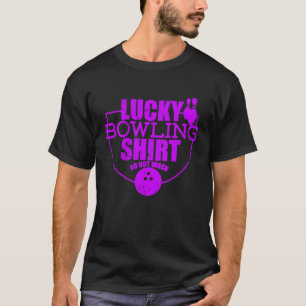 Glücklicher Bowling weht kein lautes Zitat für Bow T-Shirt