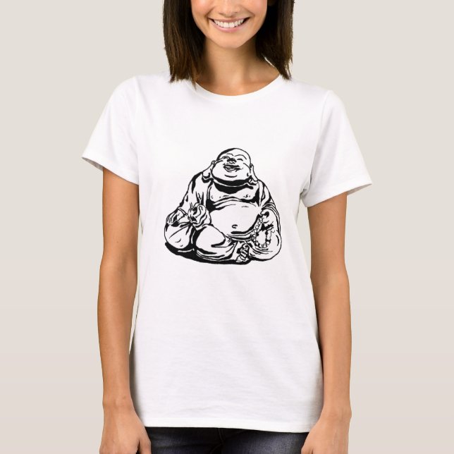 Glücklicher Buddha T-Shirt (Vorderseite)