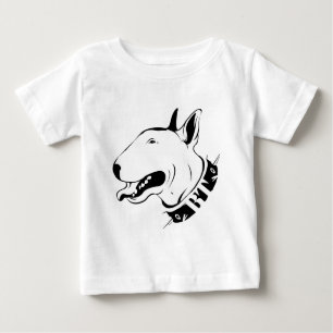 Glücklicher Bullterrier Baby T-shirt