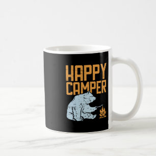 Glücklicher Camper-Bär-Urlaub-Wander-Camping-Lager Kaffeetasse