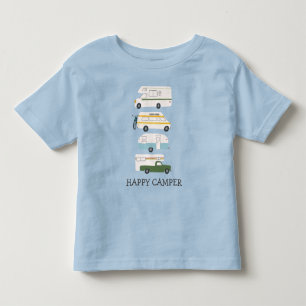 GLÜCKLICHER CAMPER Campervan Vanilleband RV Anhä Kleinkind T-shirt