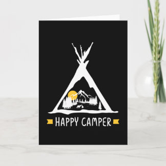 Glücklicher Camper Camping Caravan Wohnmobil Gesch Karte