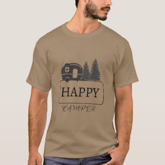 Glücklicher Camper Camping ees Freund T-Shirt