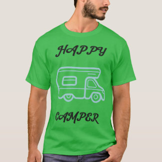 Glücklicher Camper Camping retro T-Shirt