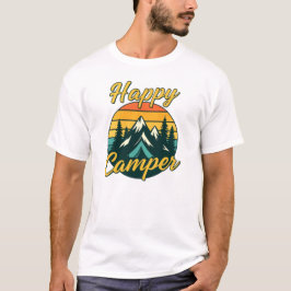 Glücklicher Camper, Camping Vibes T-Shirt