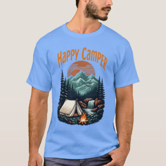 Glücklicher Camper Campingliebhaber T-Shirt
