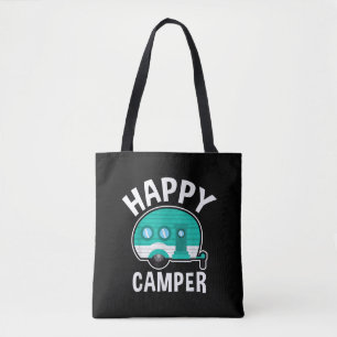 Glücklicher Camper Campingwagen Wohnwagen Lustiger