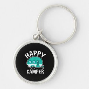 Glücklicher Camper Campingwagen Wohnwagen Lustiger Schlüsselanhänger