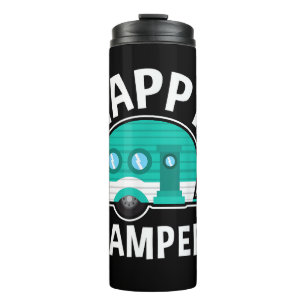 Glücklicher Camper Campingwagen Wohnwagen Lustiger Thermosbecher