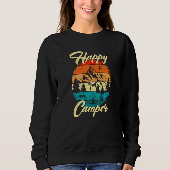 Glücklicher Camper für Sommercamping  1 Sweatshirt (Vorderseite)