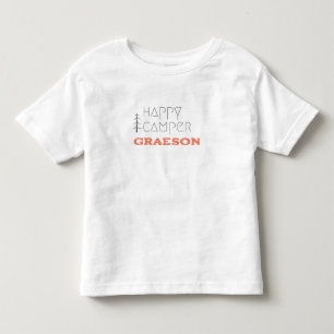 glücklicher Camper. Individuelle Name Kleinkind T  T-shirt