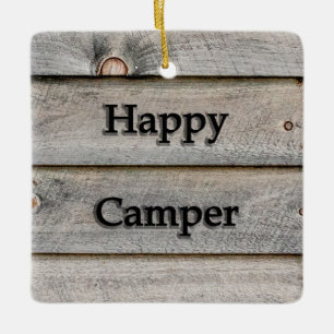 Glücklicher Camper Keramikornament