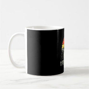 Glücklicher Camper Kleinkind Junge lustig vintage Kaffeetasse