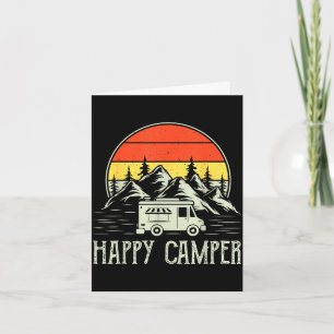 Glücklicher Camper Kleinkind Junge lustig vintage Karte