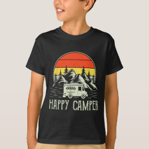 Glücklicher Camper Kleinkind Junge lustig vintage  T-Shirt