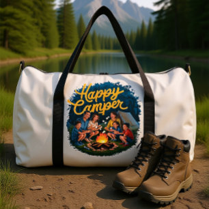Glücklicher Camper-Kleinkind-T-Shirt (4) Duffle Bag