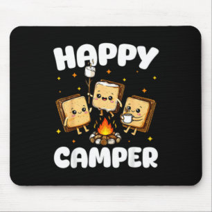 Glücklicher Camper Marshmallow Lustiges Camping Mä Mousepad