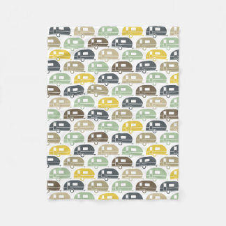 glücklicher Camper| Moderne Camper Blanket Retro B Fleecedecke