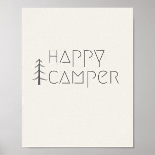 glücklicher Camper. Poster & Prints