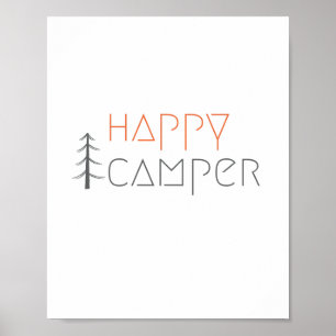 glücklicher Camper. Poster & Prints