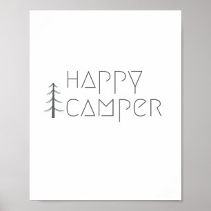 glücklicher Camper. Poster & Prints
