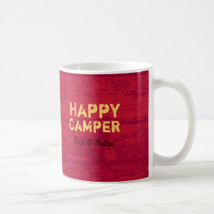 Glücklicher Camper Rustikaler Maßgeschneiderter Ca Tasse