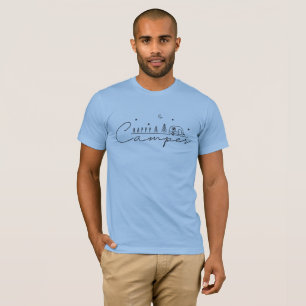 Glücklicher Camper-Silhouette T-Shirt